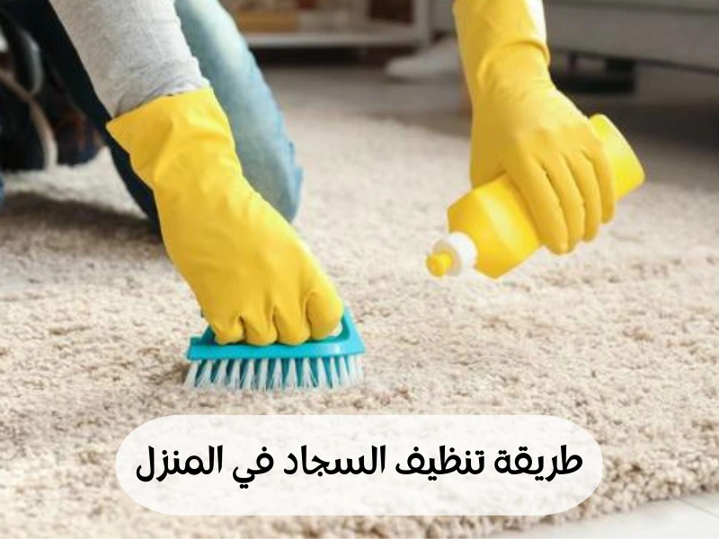 طريقة تنظيف السجاد في المنزل